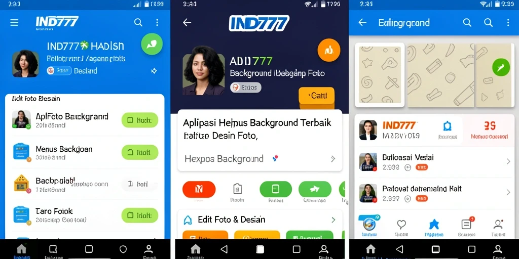 Antarmuka <strong>IND777</strong> saat menghapus latar belakang gambar.