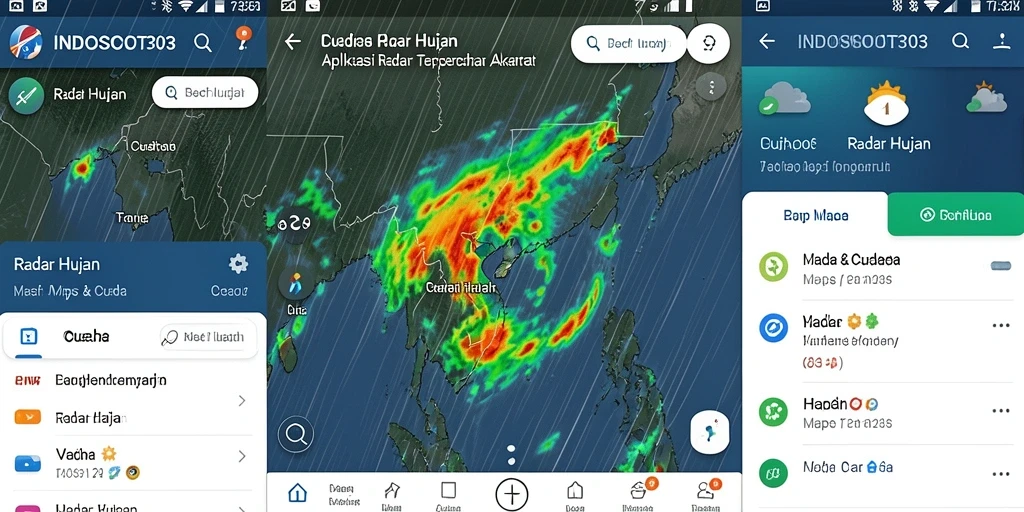 Tampilan antarmuka <strong>INDOSLOT303</strong> menunjukkan informasi radar hujan yang akurat.