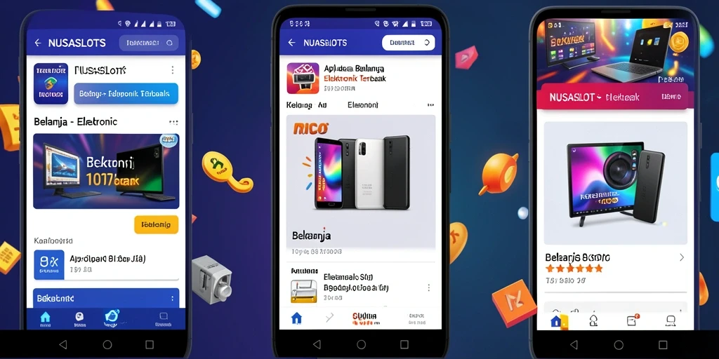 Tampilan antarmuka NUSASLOTS untuk belanja elektronik yang modern dan intuitif.