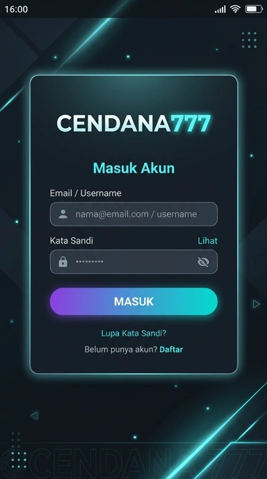 Masuk Akun cendana777 untuk Pengguna Android